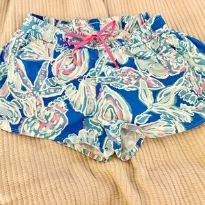 Lilly Pulitzer Blue and Pink Athletic Shorts